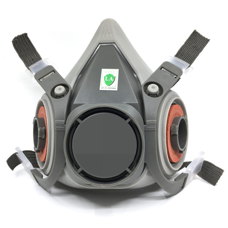 源头厂家6200防毒面具喷漆粉尘防护面罩防尘口罩硅胶面具
