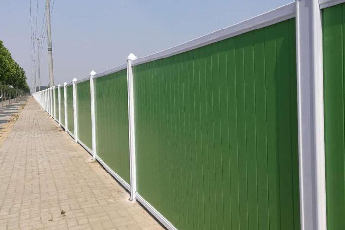 PVC围挡工地施工围栏工程临时围墙挡板市政道路彩钢板围挡防护