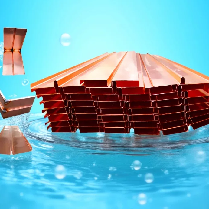 紫铜止水铜片复合铜止水板防水铜止水带水利水电工程U/V/F型