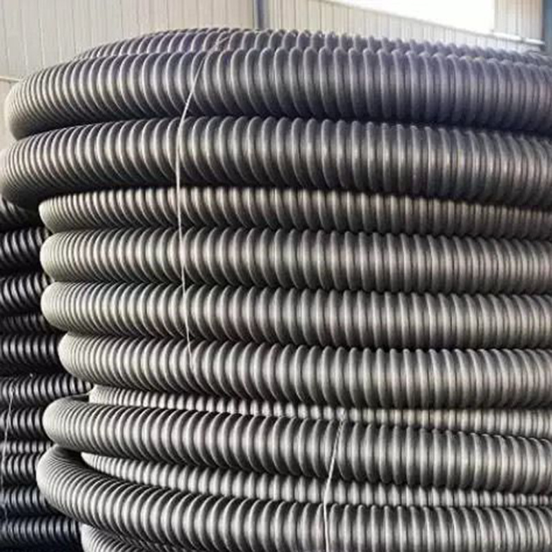 新款碳素波纹管埋地路灯穿线管单壁波纹盘管地埋电力电缆保护管