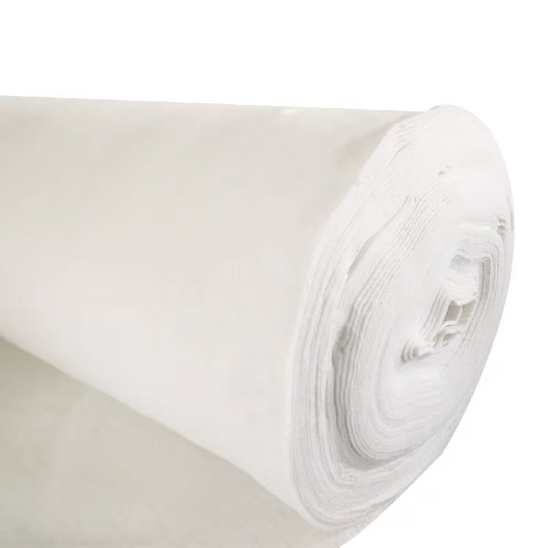 土工布工程布公路桥梁水泥保湿养护透水渗水长丝毛毡白色无纺布