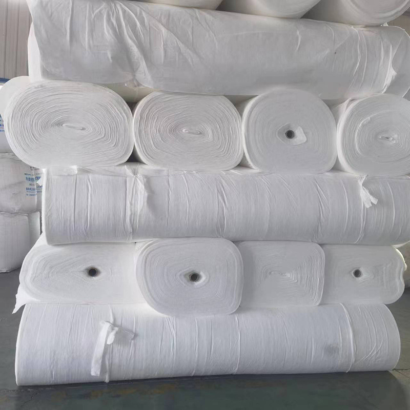 50土工布工程布公路桥梁水泥保湿养护透水渗水长丝白色无纺布土