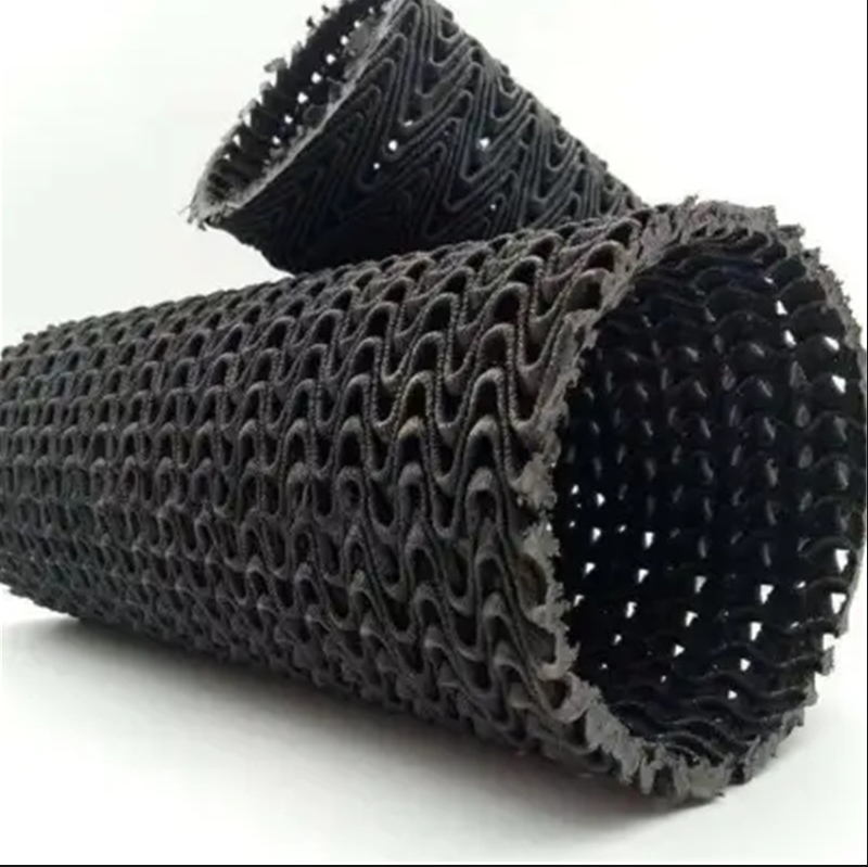 硬式透水管排水盲管水利工程耐腐蚀水利工程用PE曲纹网状透水管