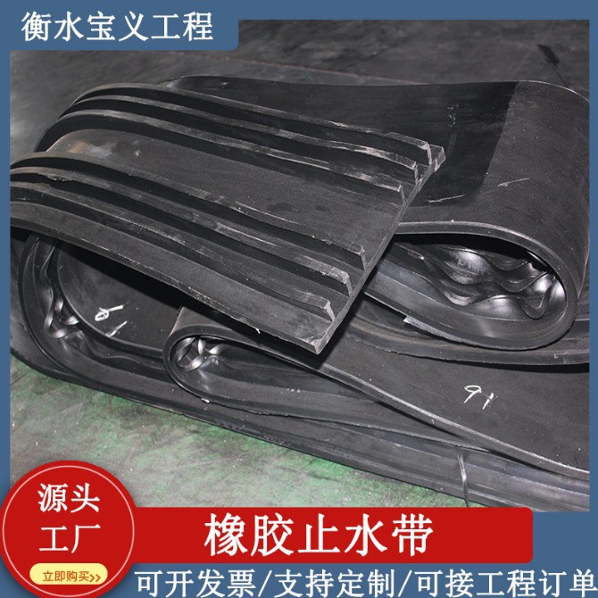 橡胶止水带中埋外背贴止水带隧道水渠变形缝遇水膨胀橡胶止水带