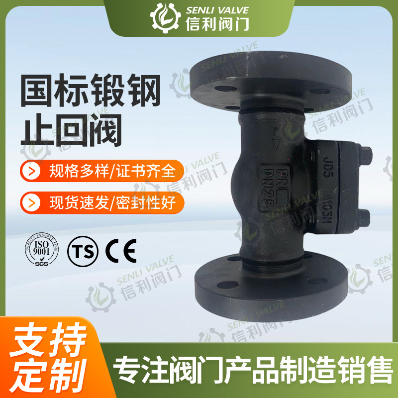 信利国标锻钢止回阀厂家直供耐高温
