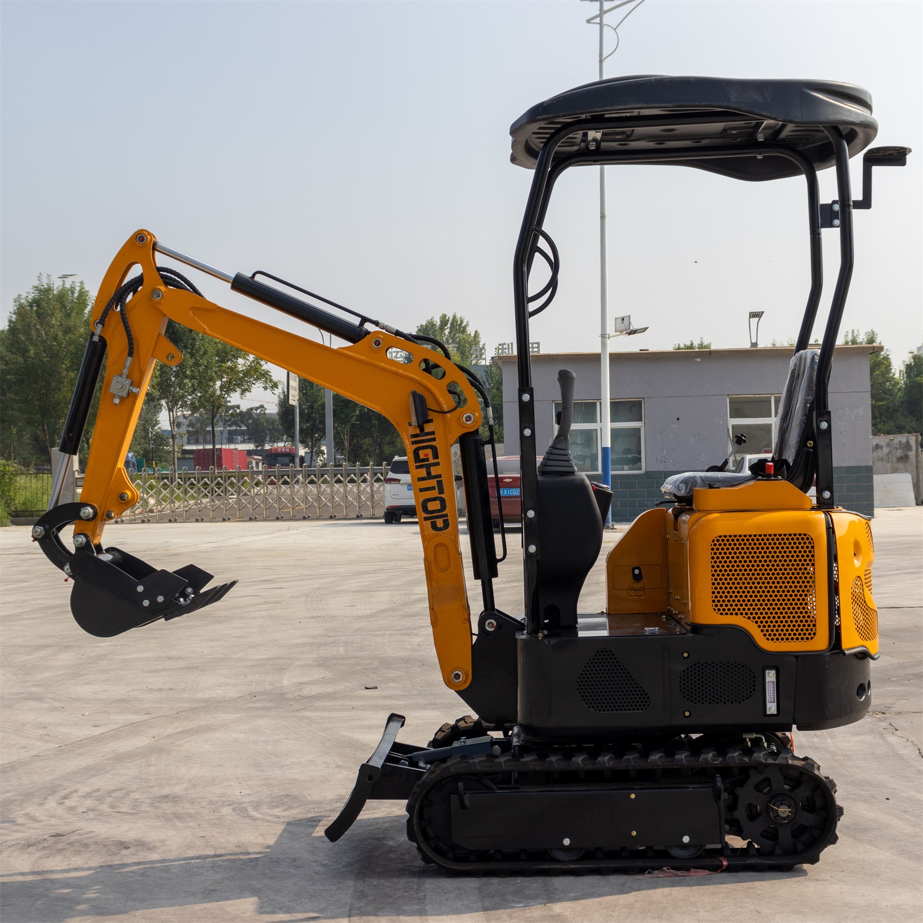 出口美加直发10型小型挖掘机 履带式液压挖电缆沟挖土机