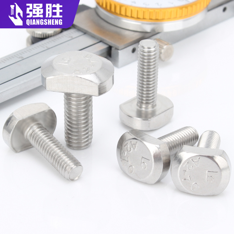 304不锈钢T型槽用螺栓国标T型螺丝T型四方头螺栓GB37光