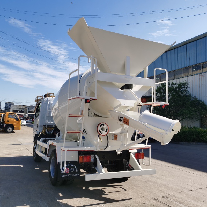 自动上料双向卸料车3立方小型混凝土搅拌车混凝土自动上料搅拌车