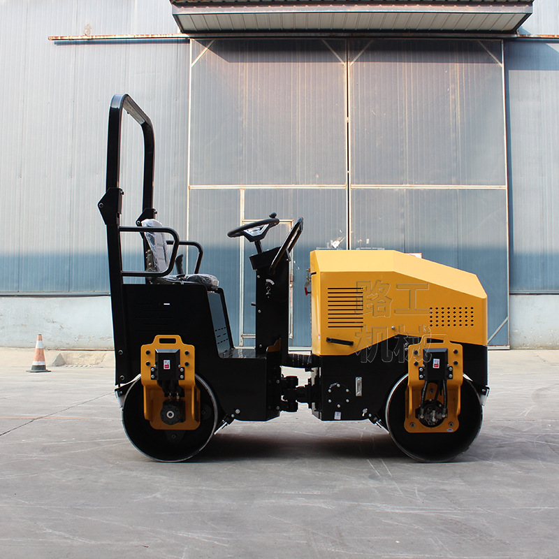 2吨全液压压路机双轮座驾式柴油压土机 沟槽沥青压实小型压路机