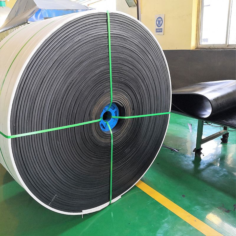 帆布输送带耐磨花纹输送带环形传送带防滑耐磨运粮食橡胶运输带