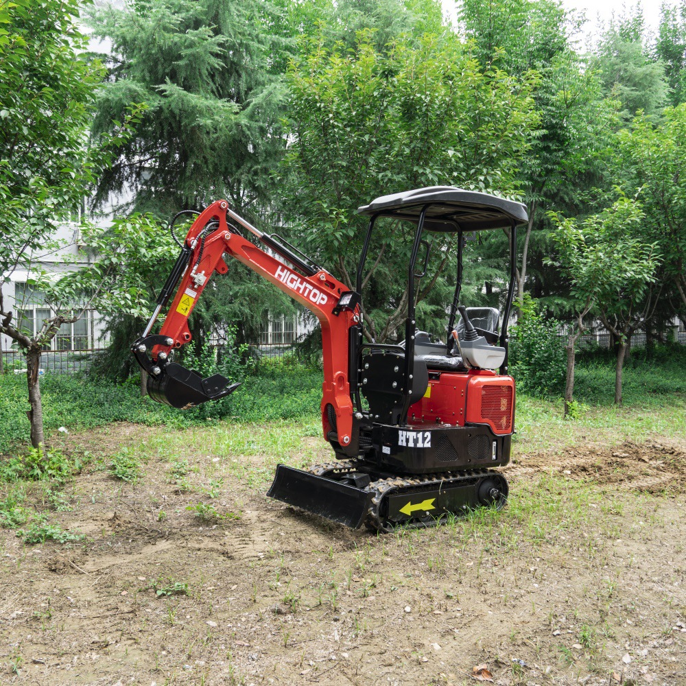 外贸出口迷你挖掘机厂家 1200KG液压多功能挖土机 hom