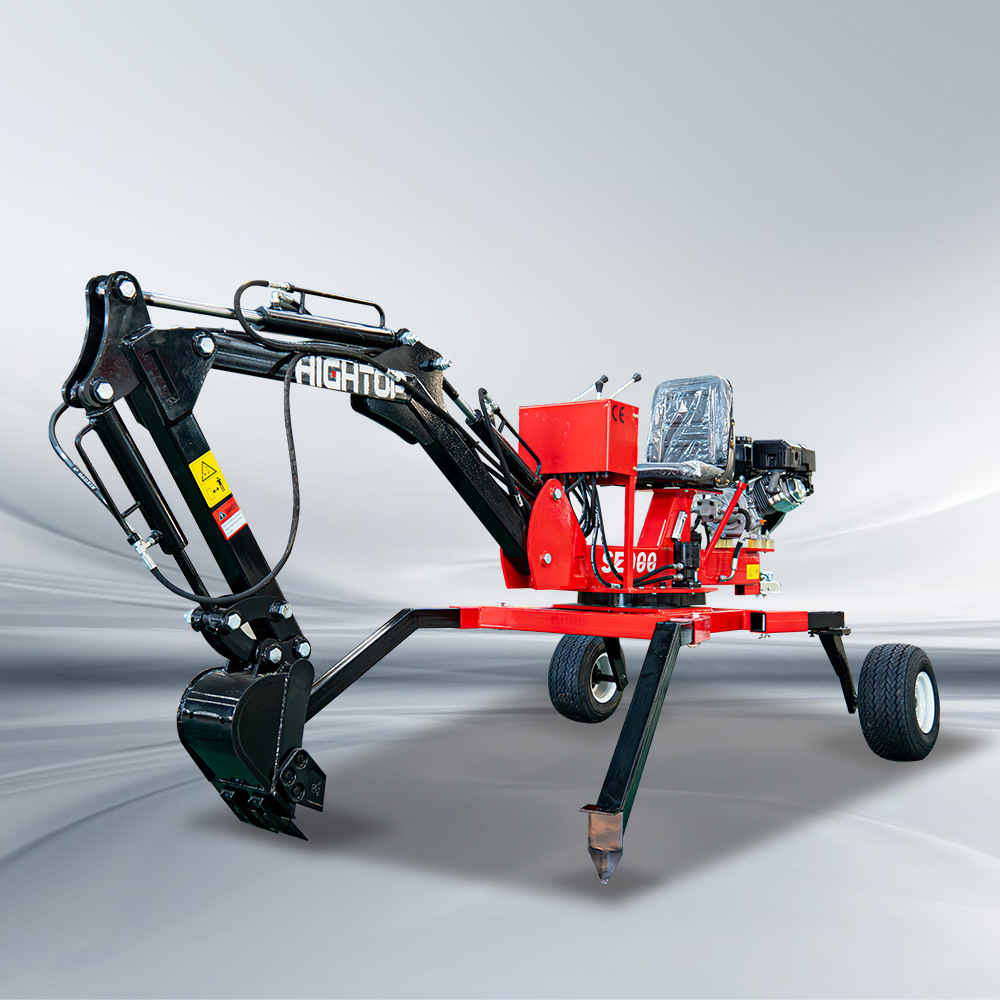 出口澳大利亚小型轮式挖掘机 家用牵引式蜘蛛挖 360°旋转挖