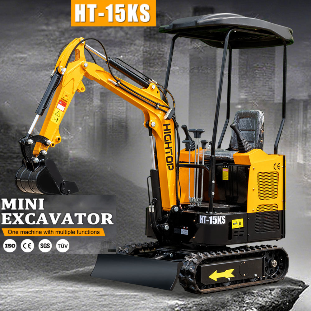 HT15型挖掘机出口俄罗斯 挖机破碎施工多用途小型挖掘机 H