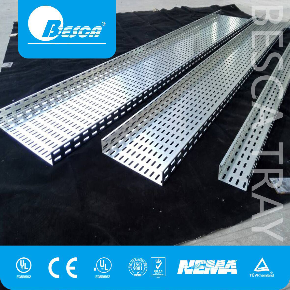 100*50镀锌托盘桥架 扬中桥架厂家直销