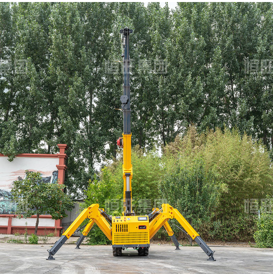 小型自行走液压折叠伸缩吊臂遥控移动式小吊机3吨履带蜘蛛吊车
