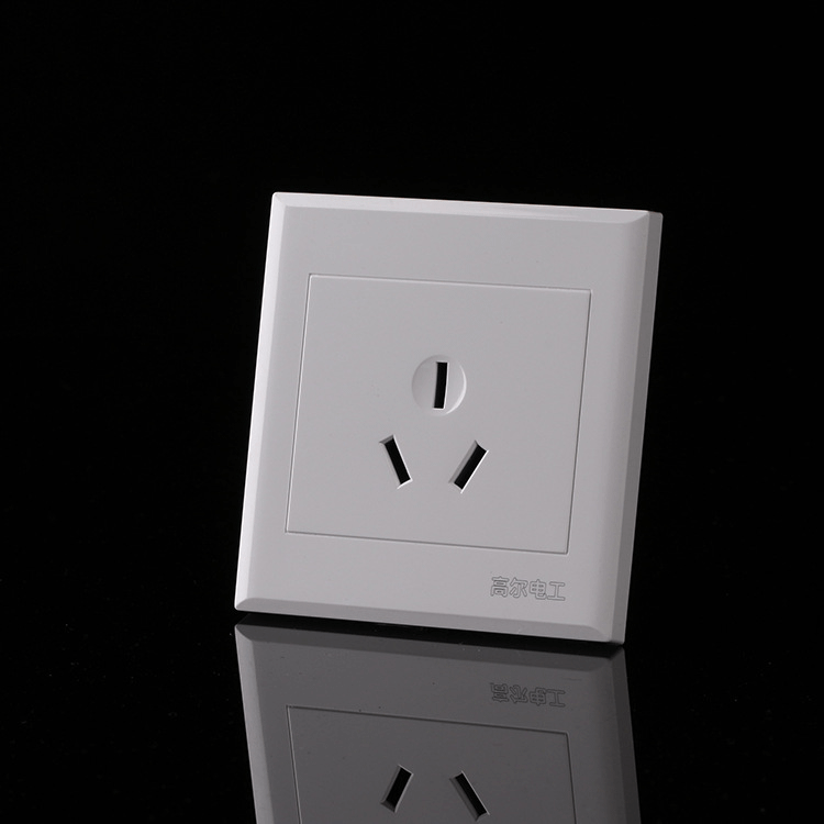 插座10a插座10A三孔插座86型功率电源墙壁开关面板白色