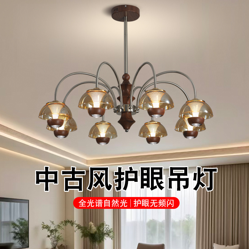 中古客厅吊灯法式南洋风餐厅卧室宋代美学大厅创意吊灯