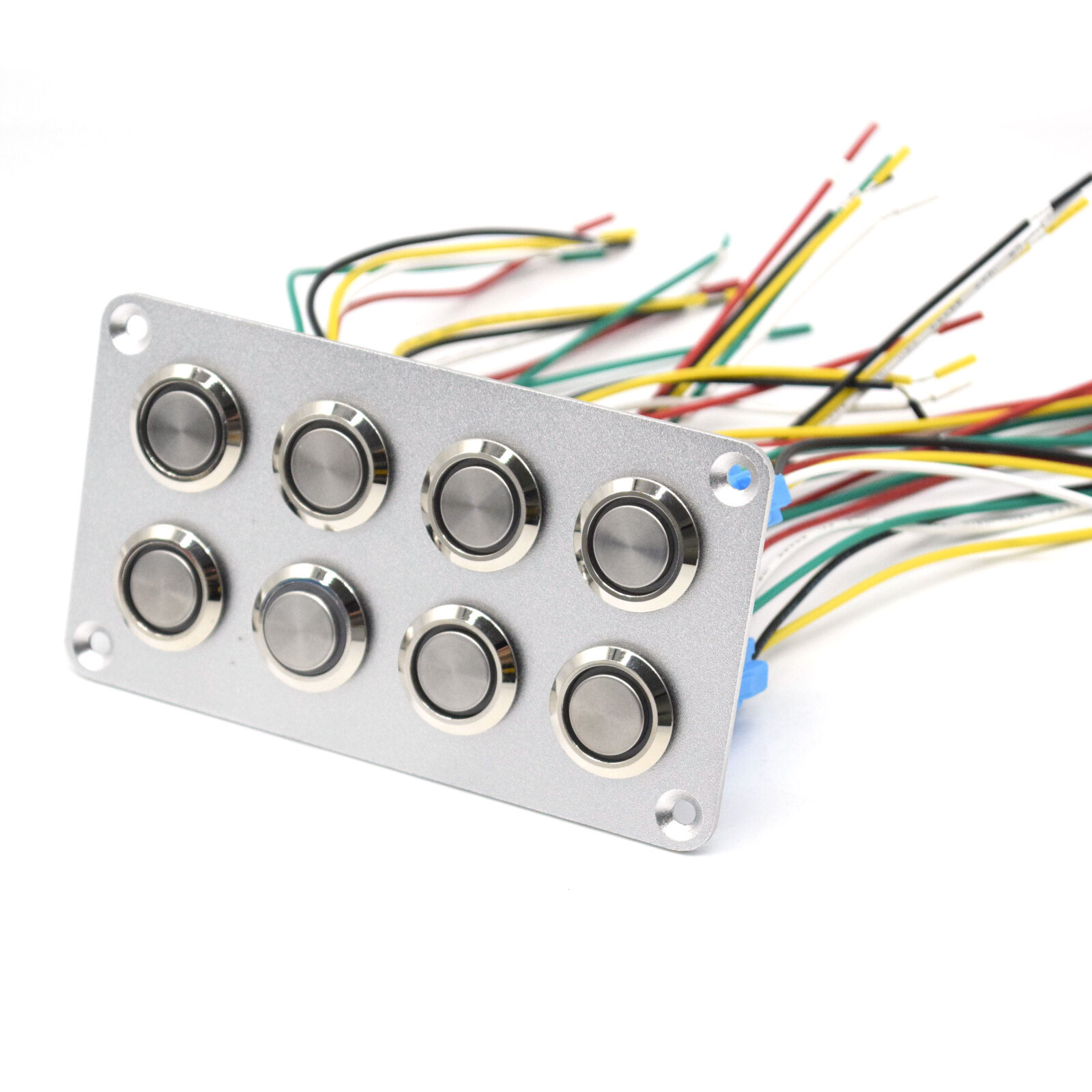 金属开关DIY面板 2-10位开关面板 小金属开关改装面板