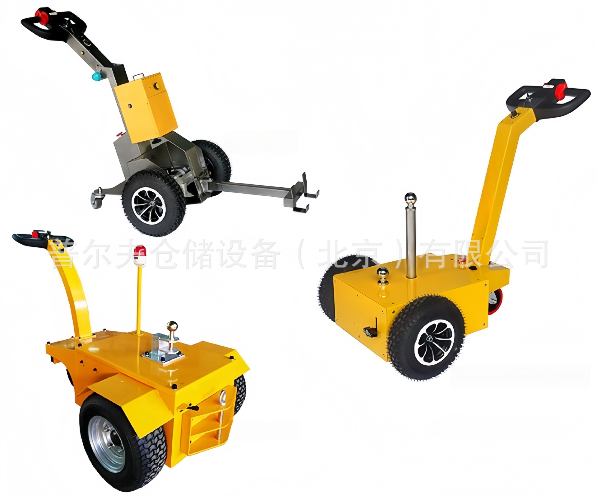 普尔夫步行电动牵引车小型机场牵引车头行李车电动拖头搬运车挂车