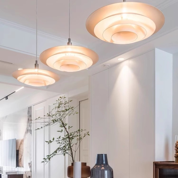 北欧餐厅吊灯丹麦现代简约网红飞碟创意民宿ph5奶油风