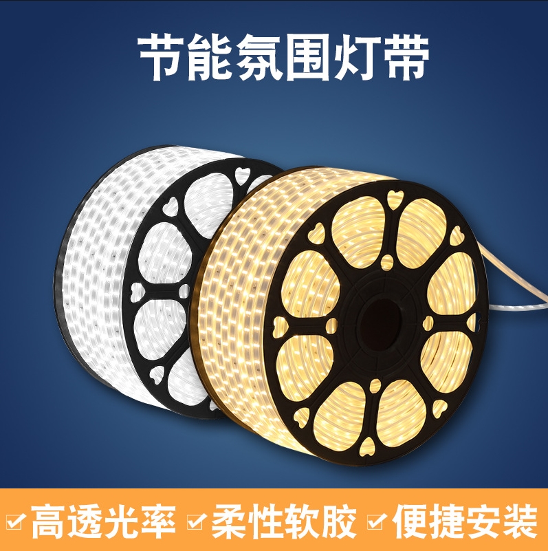 led灯带户外防水高压220V幻彩变光家用工程硅胶装饰灯条