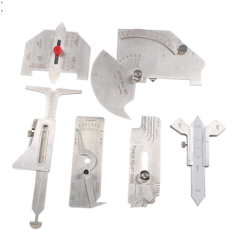 焊接检测量规焊缝焊珠/圆角/冠状测量尺尺量角度测量套件组合