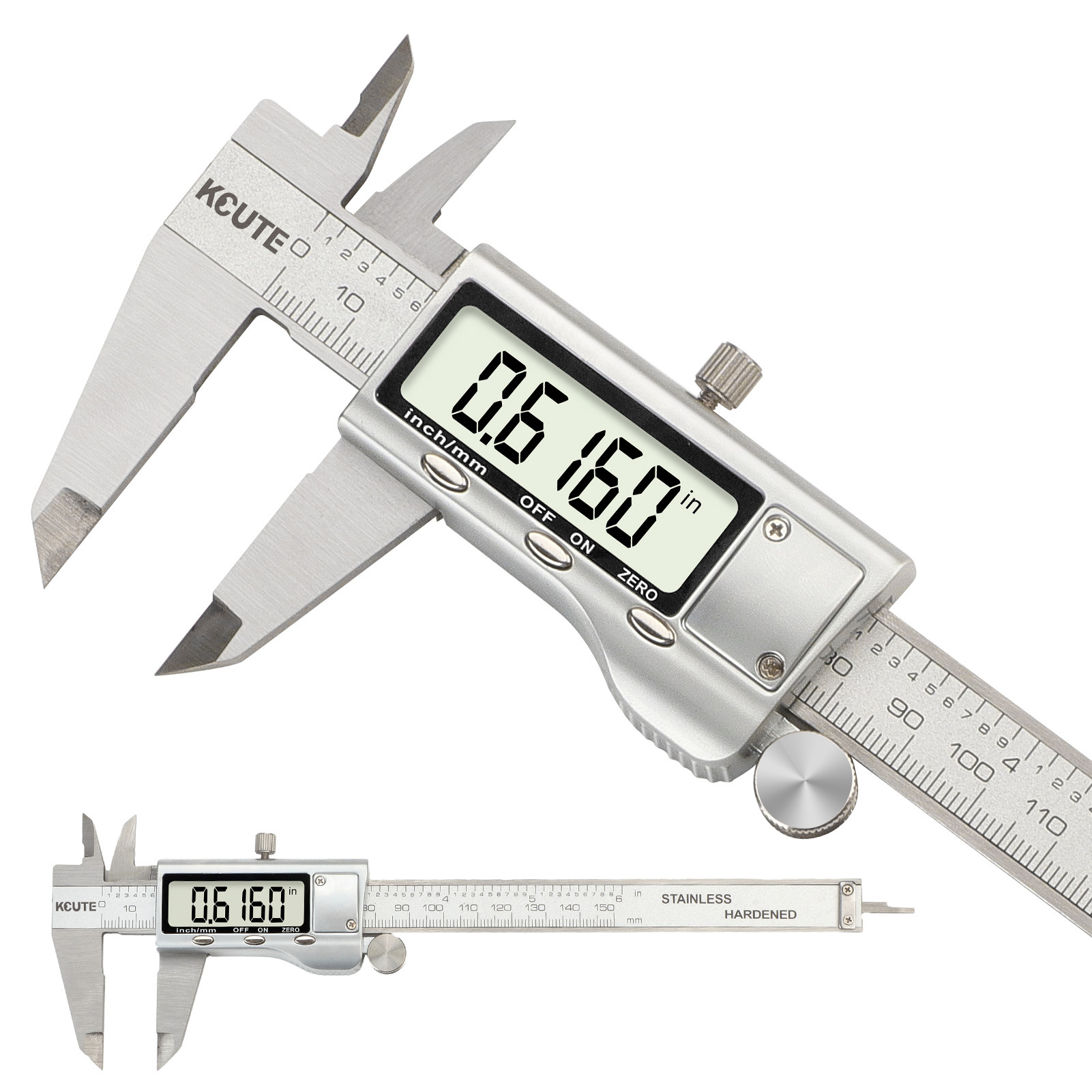 不锈钢电子数显卡尺高精度游标卡尺0-150mm工业级家用小型