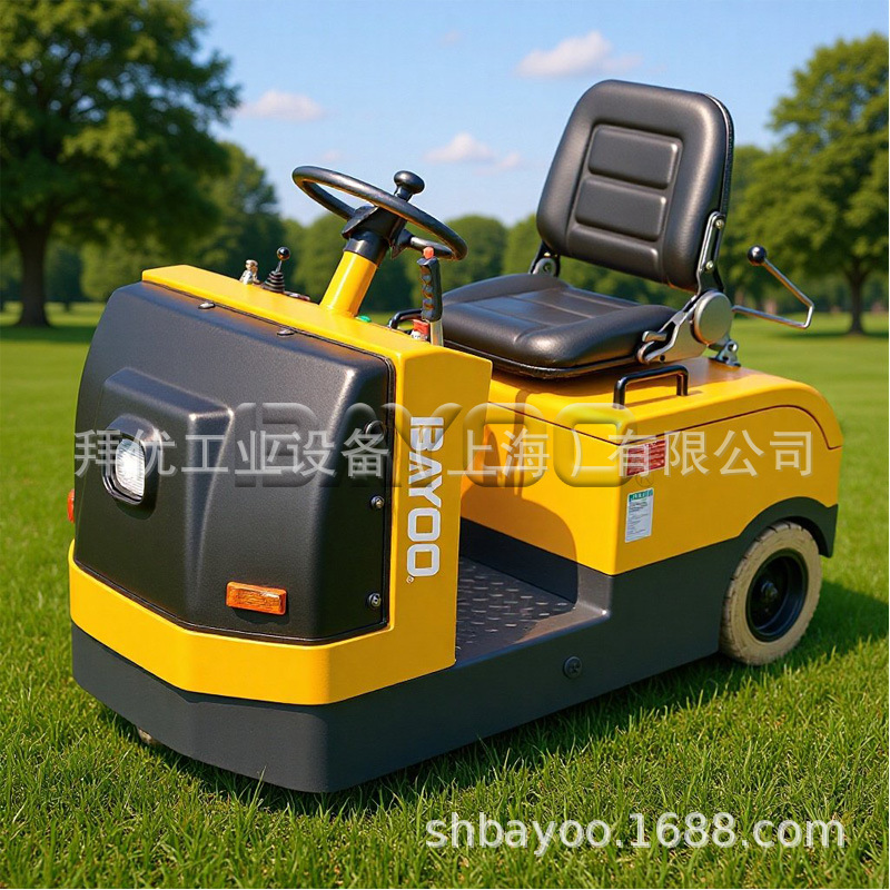 BAYOO拜优牵引叉车 站驾式电动搬运叉车 升降平台电动剪式