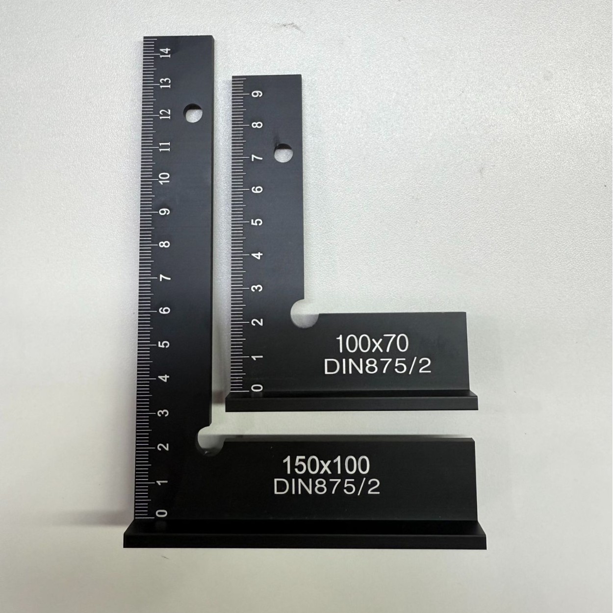 铝合金平口角尺底座度尺带座型形直角尺刀口角尺150*100