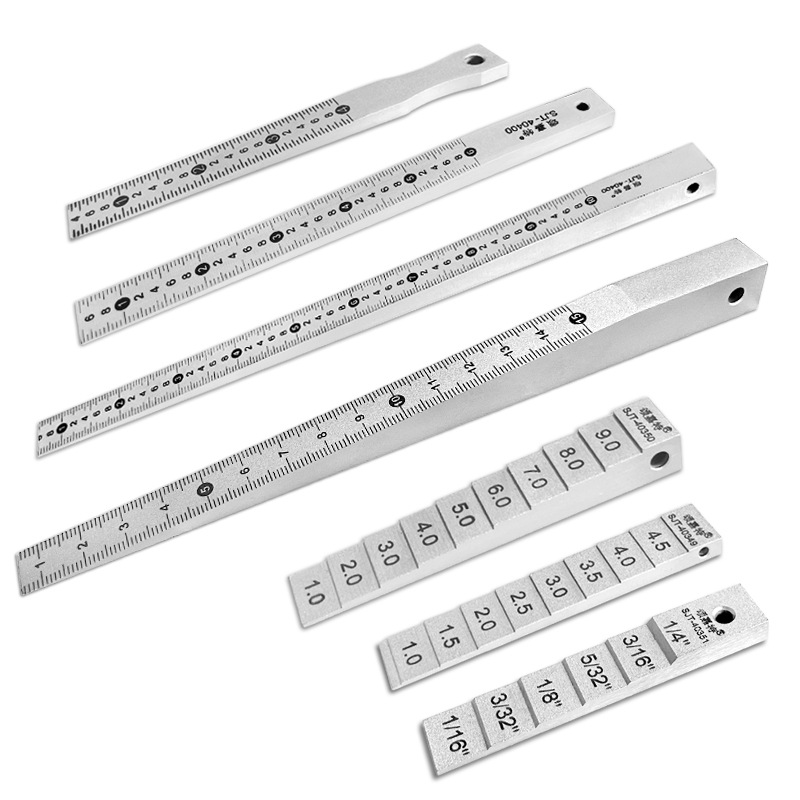 楔形塞尺游标塞间隙尺缝隙锥形尺检测缝隙孔径塞尺斜面塞规阶梯式