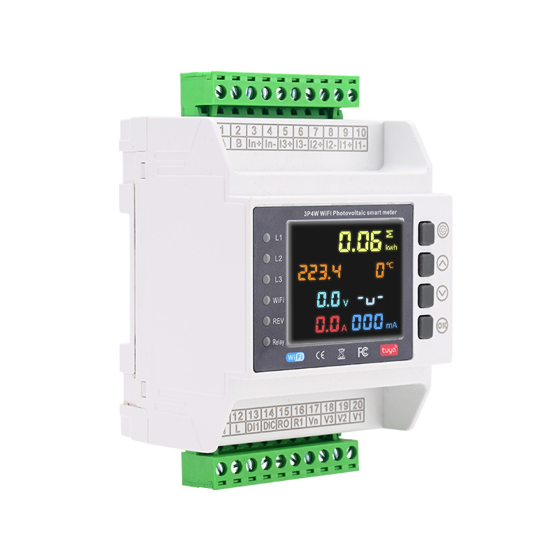 三相四线二次电表智能WiFi涂鸦互感式电表过流过载过欠压保护