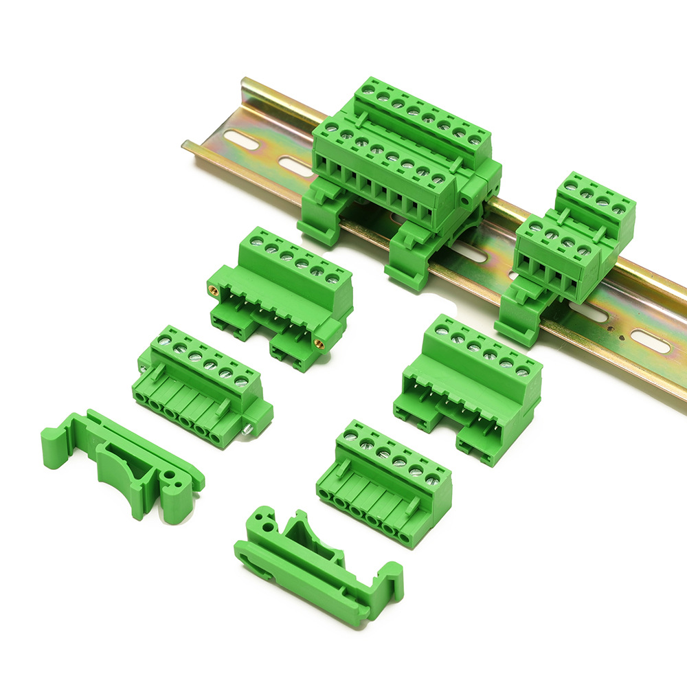 轨道式免焊对接2EDG-UKR安装35mm导 轨接线端子