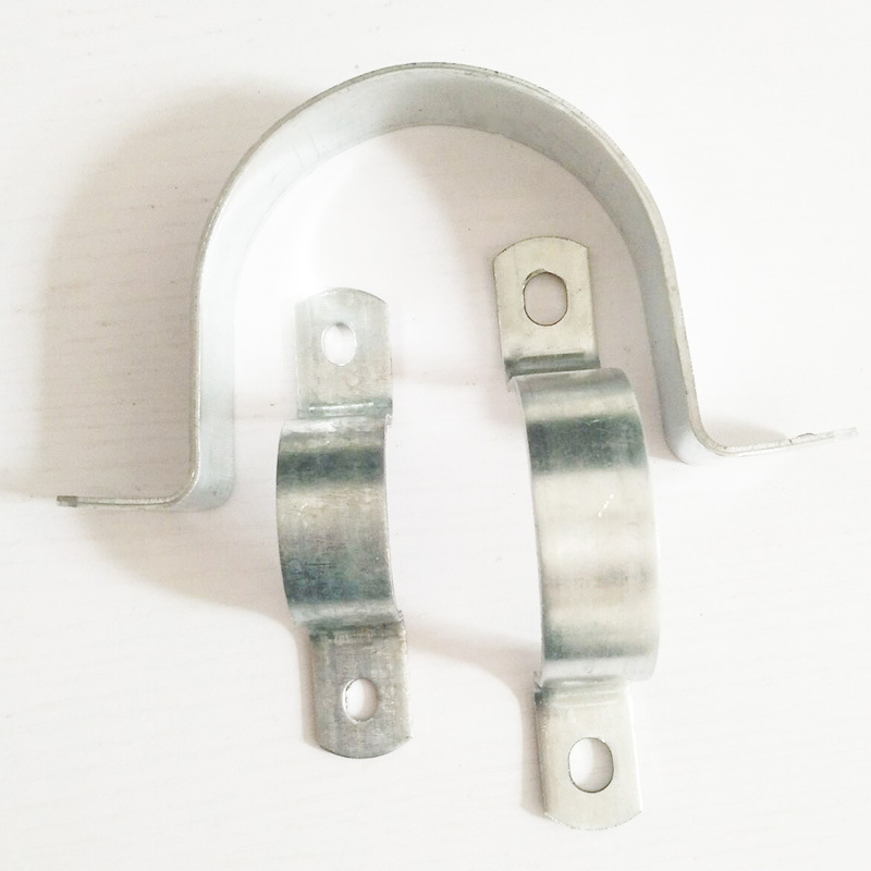 不锈钢304骑马卡2毫米管夹管支架管卡箍抱箍抱卡U型加厚镀锌