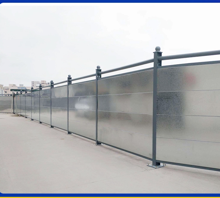 市政工程C款装配式钢结构围挡建筑工地防撞围栏道路围蔽施工挡板