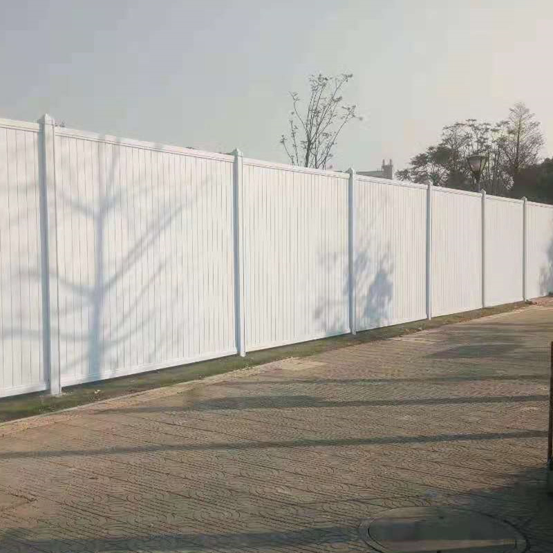 PVC围挡护栏建筑工地打围施工挡板道路临时隔离围蔽工程彩钢围