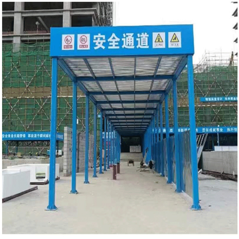 建筑工地钢筋棚防护棚木工防护棚标准化定型化钢筋施工安全通道