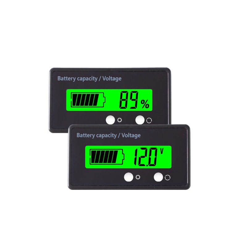60V72V电池电量显示表锂电池铅酸电瓶电量显示器GY-6G