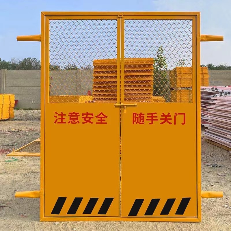 施工电梯防护门工地升降机人货电梯安全门室内井道安全门